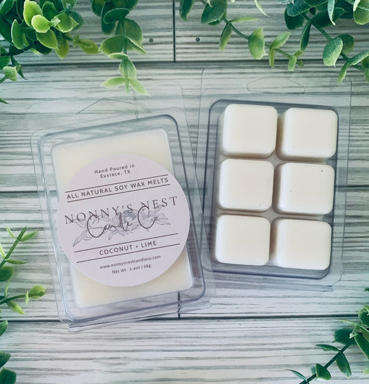 Coconut Lime Wax Melts (Clamshell)