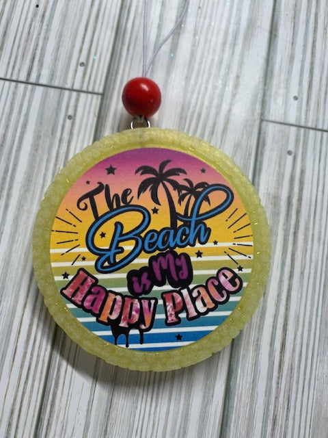 The Beach Is My Happy Place Air Freshener
