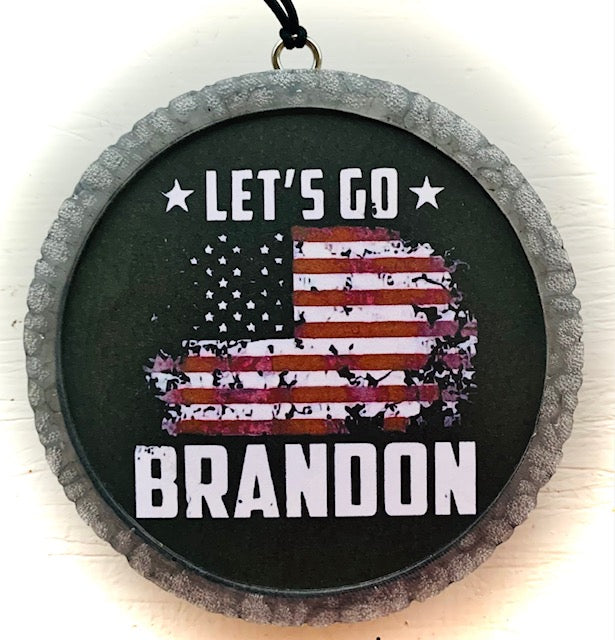 Let's Go Brandon Flag Air Freshener